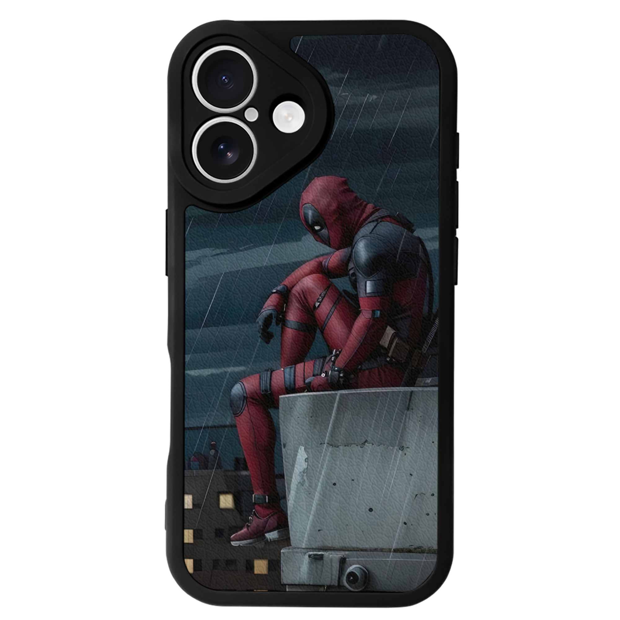 （画像用） Deadpool デッドプール 【iPhone 16シリーズ対応】シリコンスマホケース（レザー調） 材質：シリコン